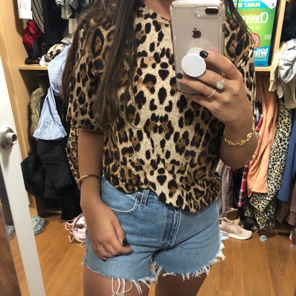 cheetah/ leopard print top! - Picture 1 of 5